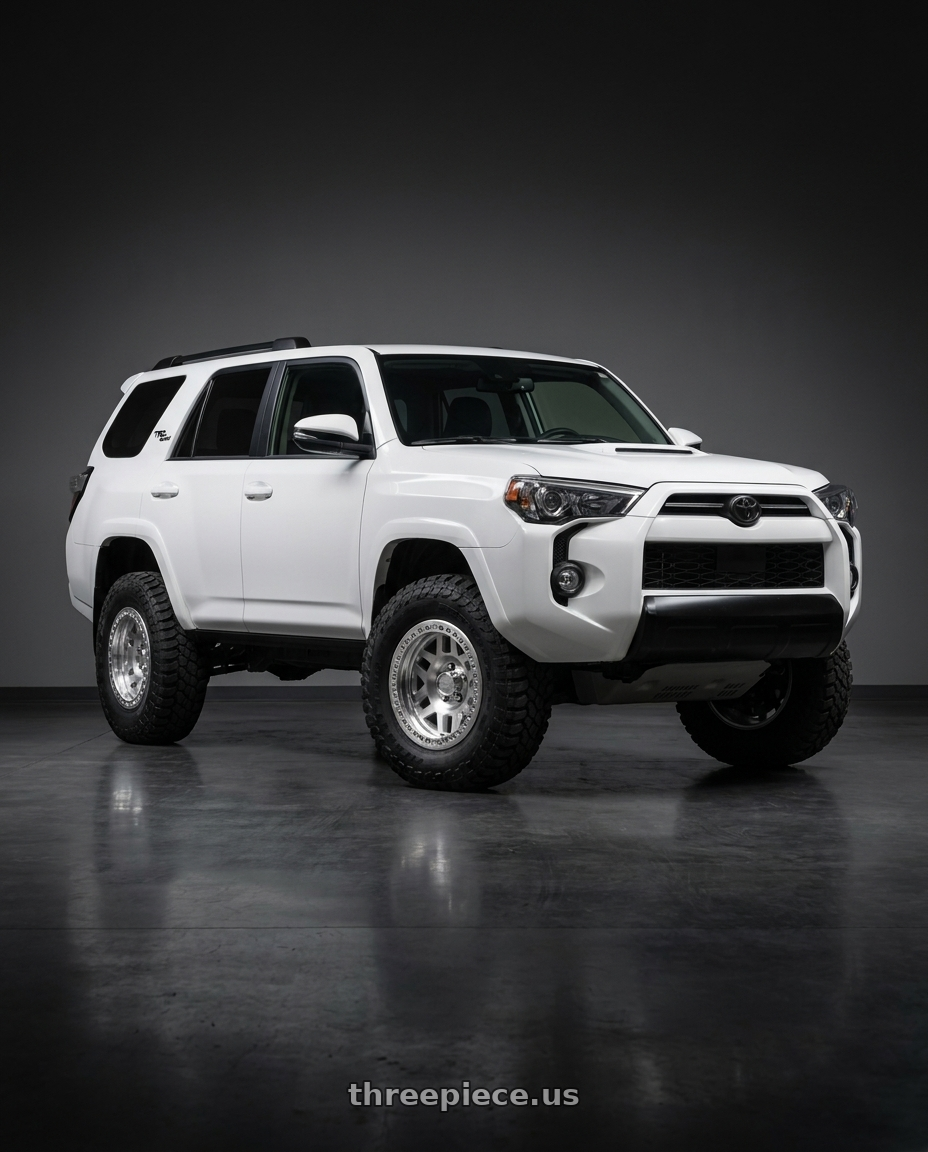 2022 Toyota 4Runner with KMC KM229 MACHETE CRAWL BEADLOCK 6X139.7 17X9 -38 MACHINED wheels