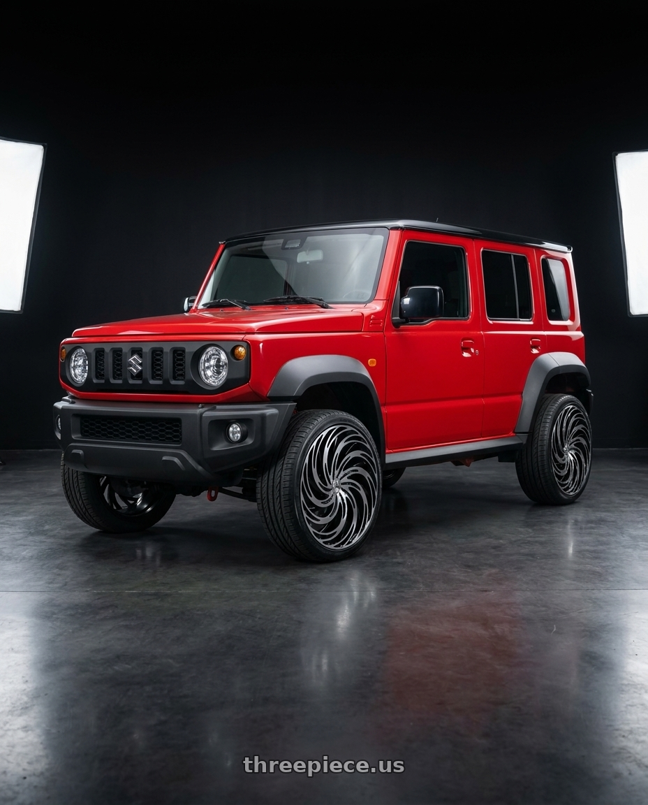 2025 suzuki nomado with Azara AZA-531 5x100/5x114.3 18x8 +35 Gloss Black & Machined wheels
