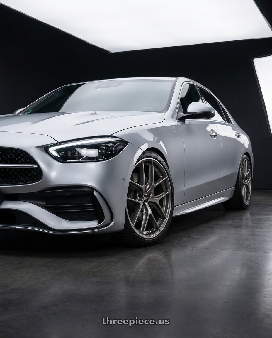 2022 Mercedes-Benz C-Class W206 with BBS CC-R 5x112 19x8.0+44 Satin Platinum wheels