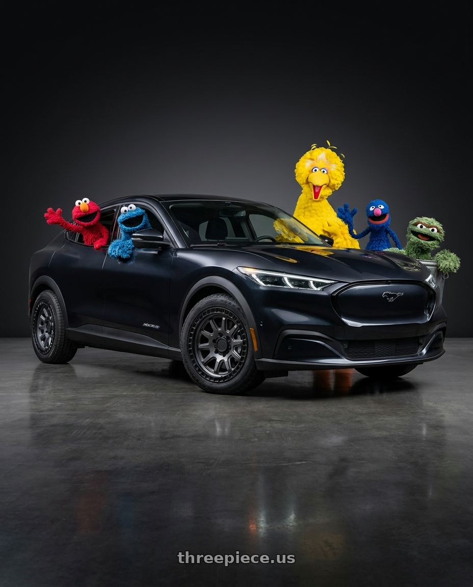 2021 sesame street crew with Black Rhino CALICO 5X127 17X8.5 +34 MATTE GUNMETAL W/ MATTE BLACK LIP wheels