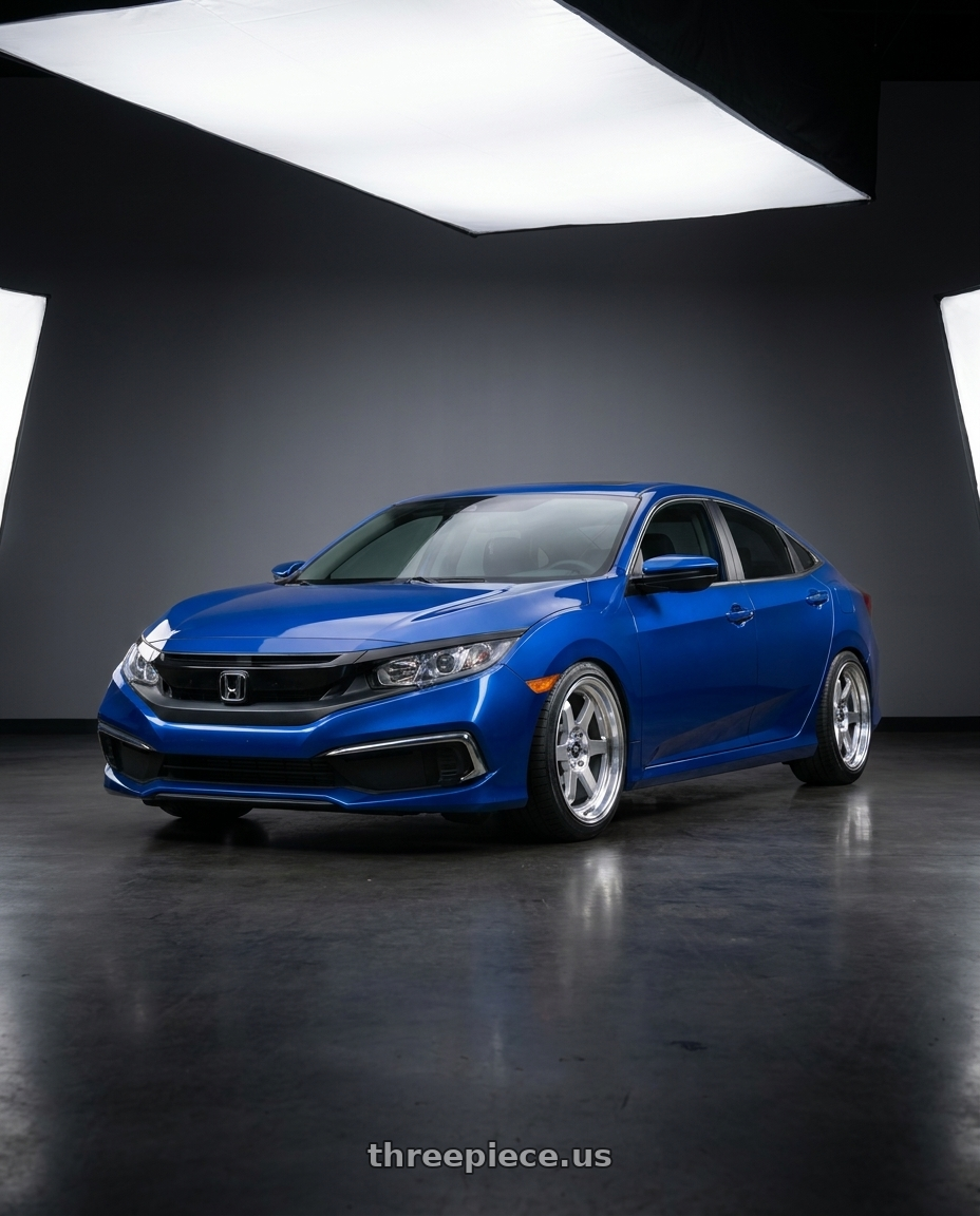 2020 Honda civic lx sedan with MST Wheels Time Attack 5x114.3 16x8.0 +20 Machined wheels
