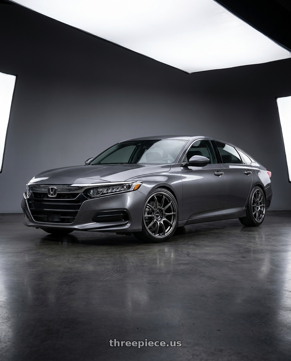 2019 honda accord lx with Advan Racing RZII 5x114.3 18x9.0 +35 RACING HYPER BLACK & RING wheels