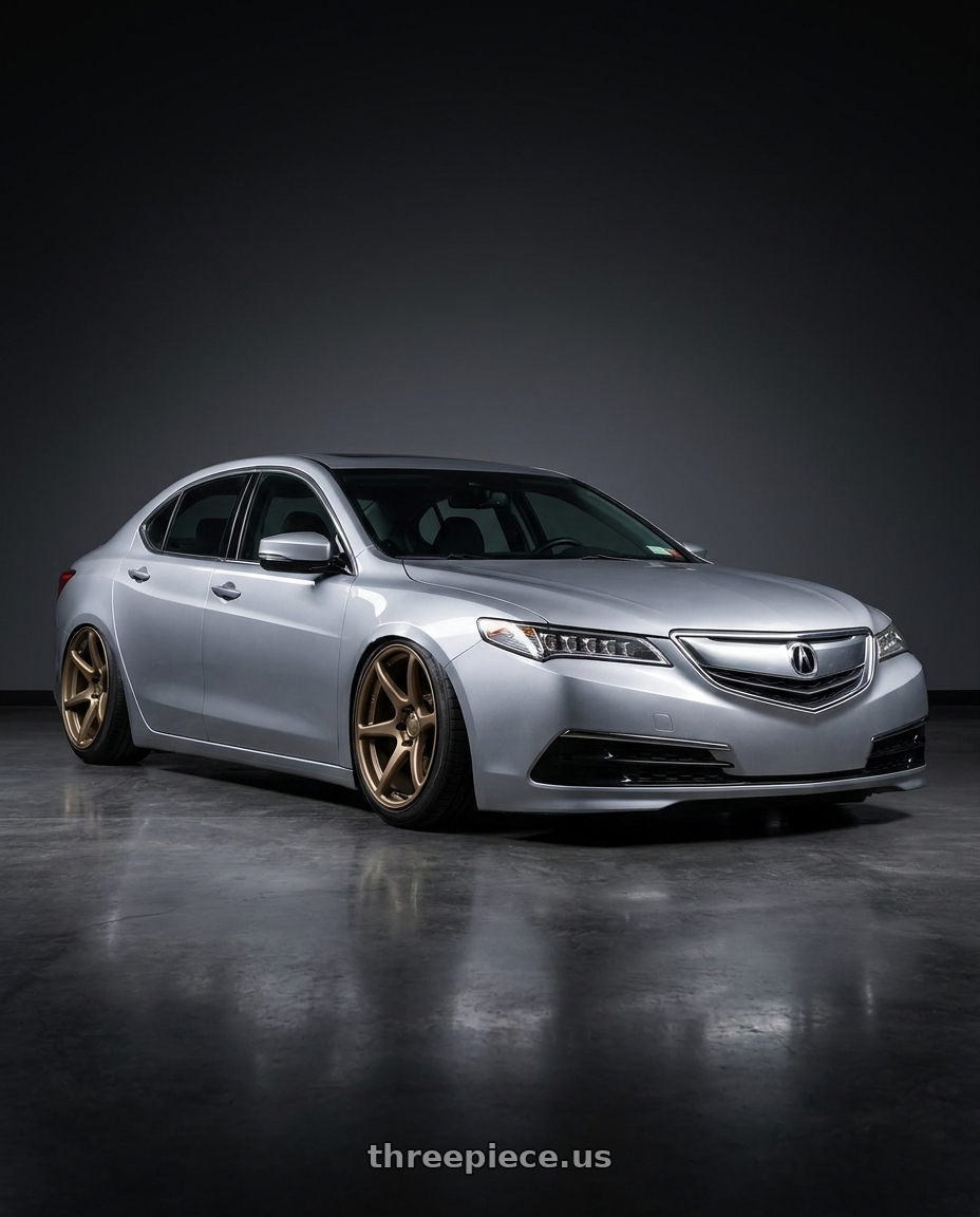 2019 Acura TLX with Kansei K11B Tandem 5x114.3 19x9.5 12 Bronze wheels