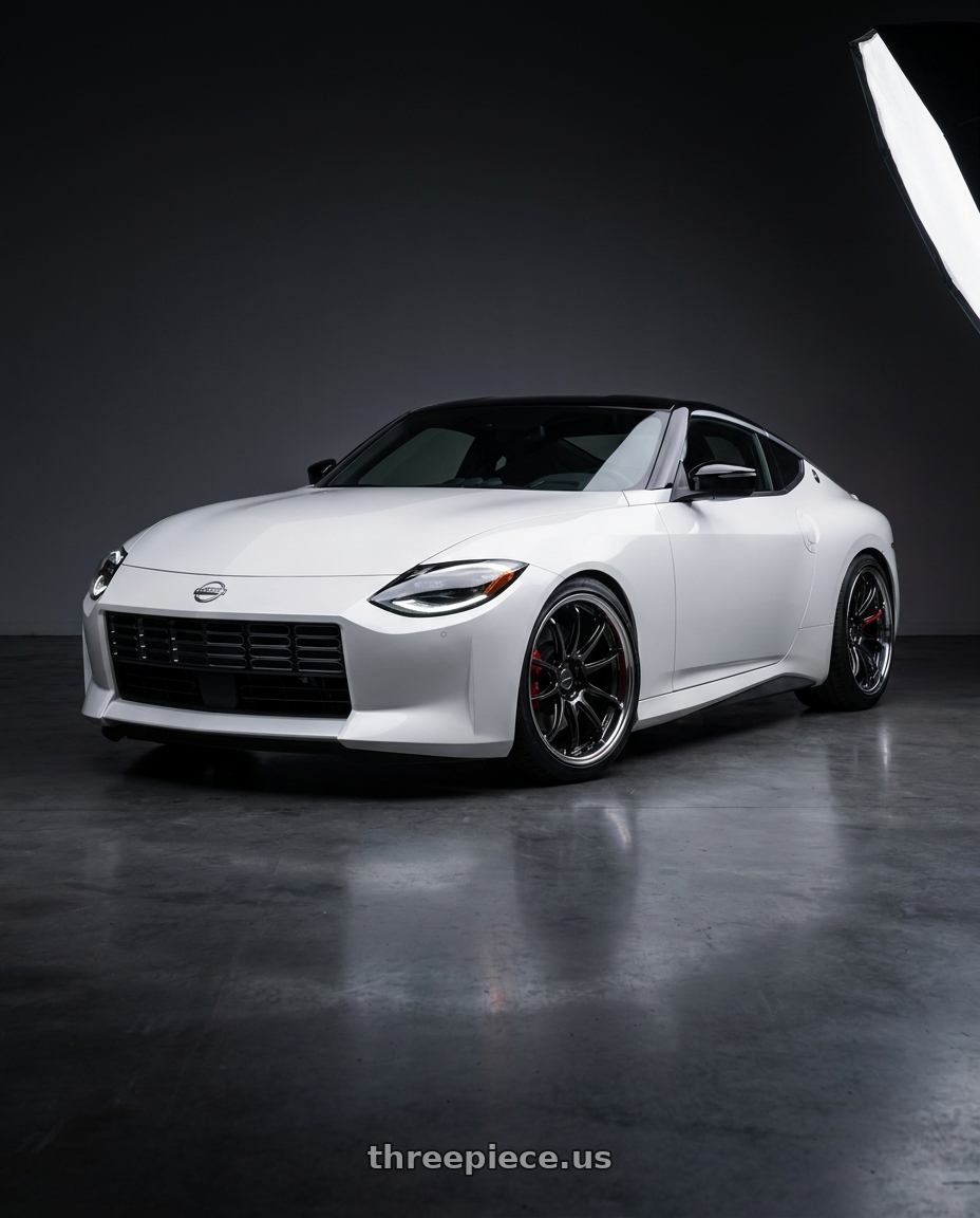 2024 Nissan Z performance with Work Zr10 2P 5x114.3 19x10.5 +12 Glim Black wheels