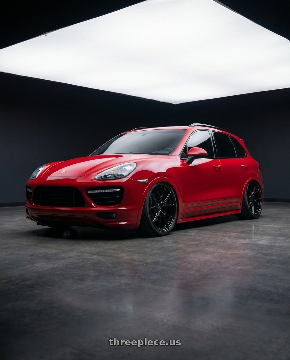 2016 Porsche Cayenne GTS with E5 Wheels Daytona 5x120 21x12+52 BK wheels