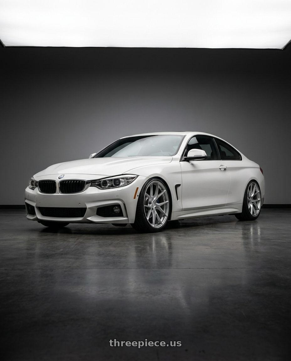 2020 Bmw 430i with Aodhan AFF7 5x112 20x9+30 Gloss Silver Machined Face wheels