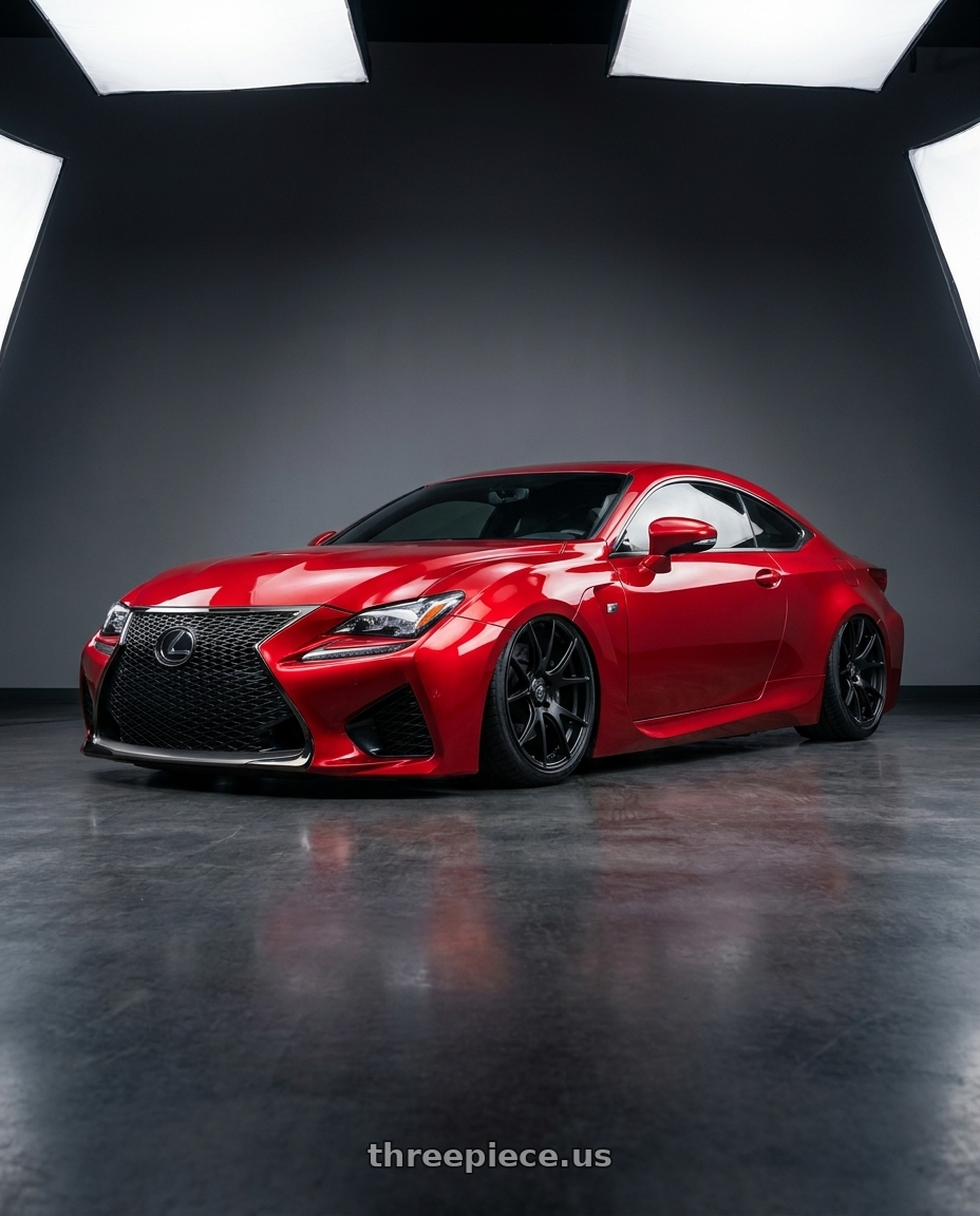 2018 Lexus RC F with Forgestar CF5V 5x114.3 19x9 +35 Satin Black wheels
