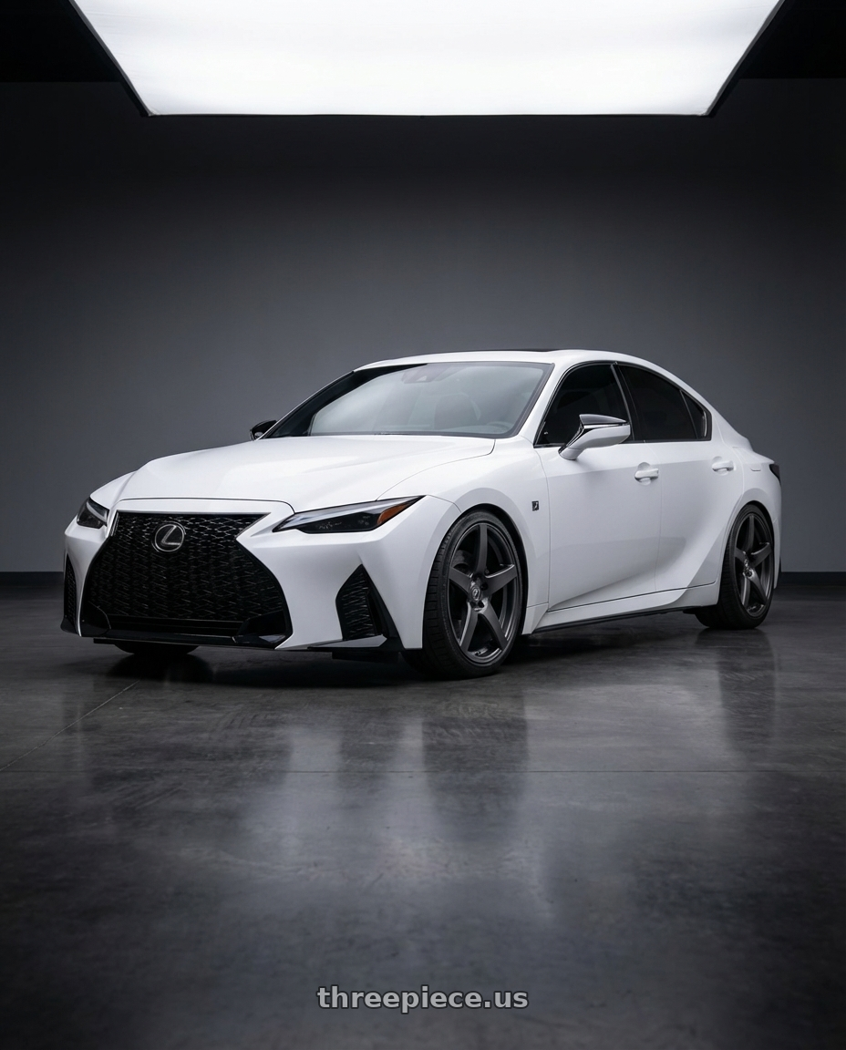 2018 Lexus IS 350 F Sport with Forgestar CF5 5x114.3 19x9.5 +29 Satin Black wheels
