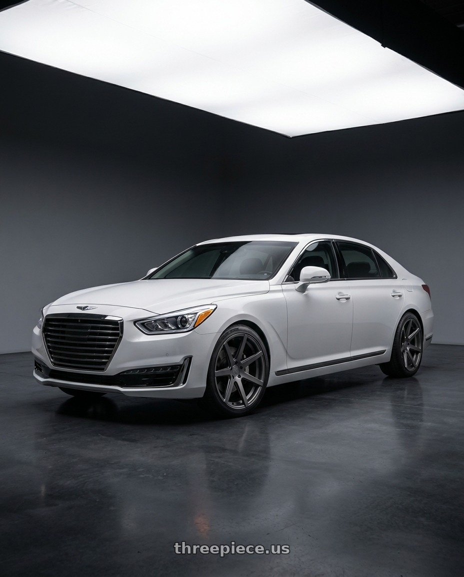 2018 genesis g90 ultimate with Rohana RC7 5x114.3 20x10+40 Matte Graphite wheels