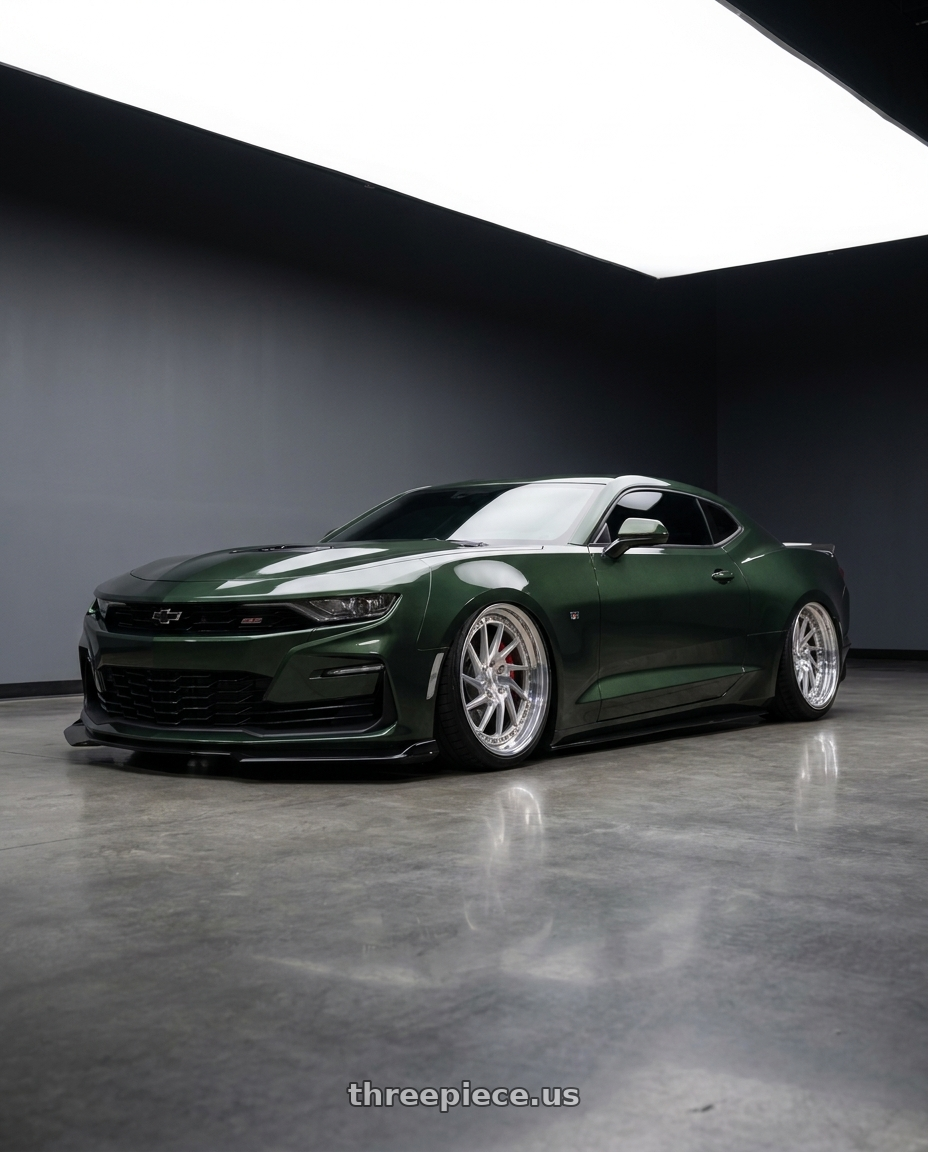 2020 chevrolet camaro ss 1le with MV Forged MVF2 blank 20x10.5 -9 Diamond Silver wheels