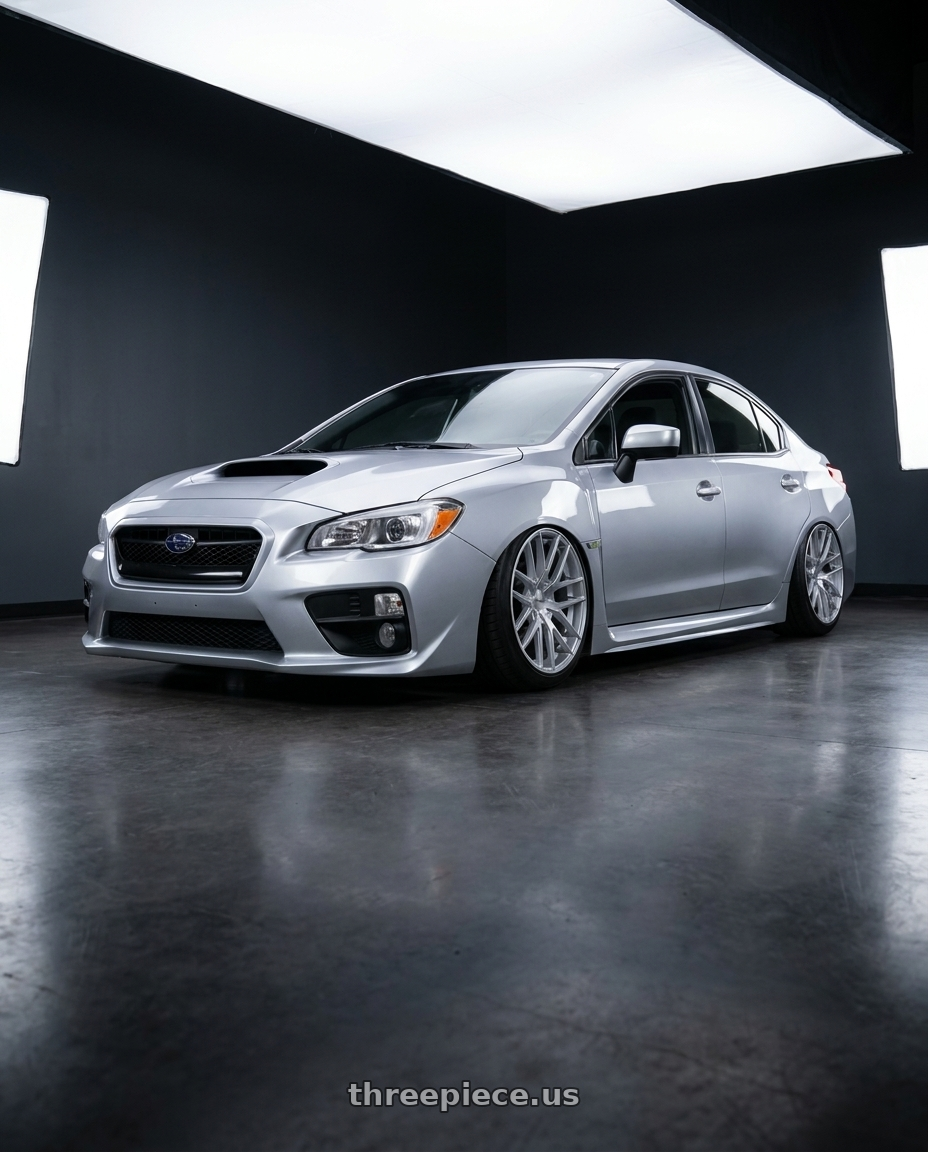 2016 Subaru wrx with TOUREN TR60 3260 5x100/5x114.3 18x8 +40 HYPER SILVER wheels