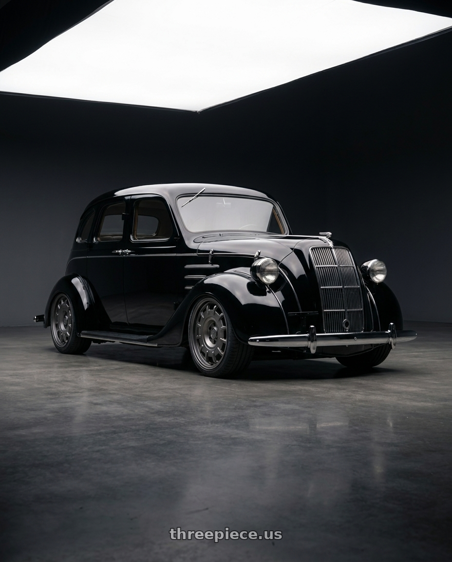 1936 Toyota model aa with fifteen52 BUNDT SV 6x130 17x8 +40 ASPHALT BLACK (SATIN BLACK) wheels