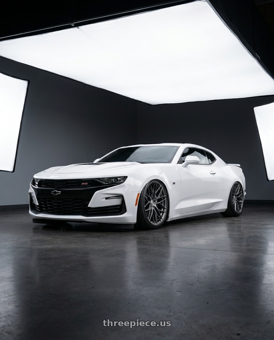 2022 Chevrolet Camaro with Avant Garde Wheels M520R 5X120 20x9 +38 Dark Graphite Metallic wheels