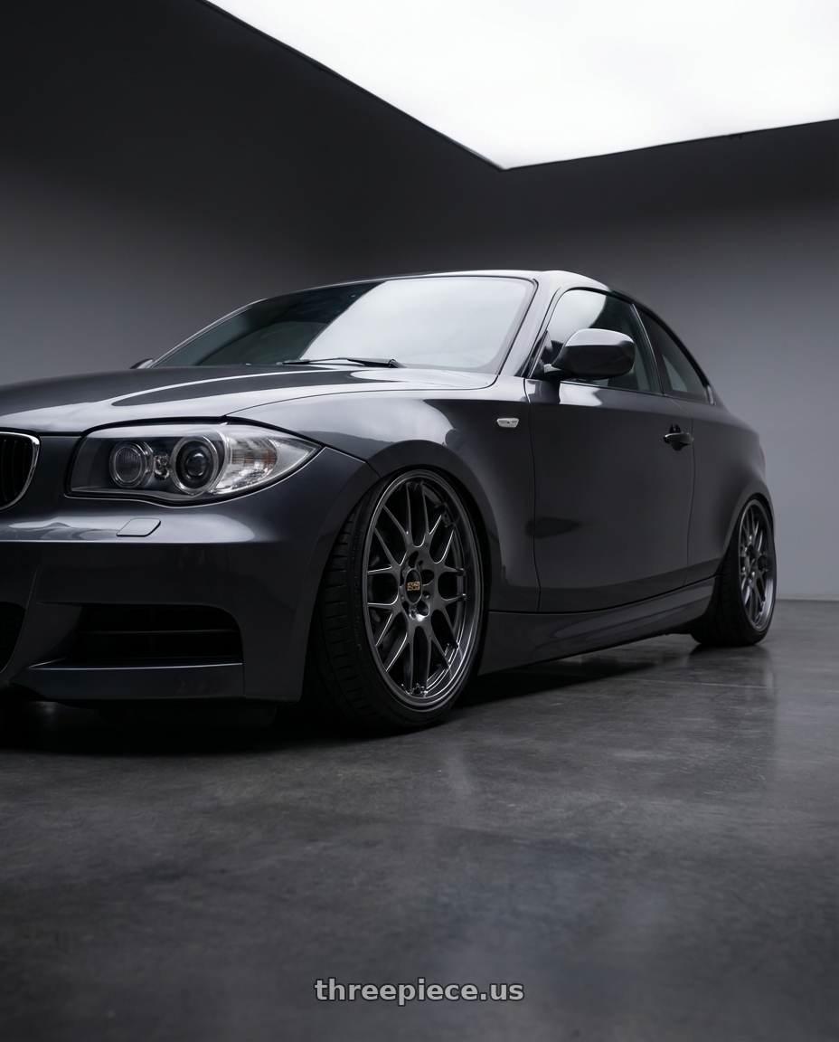 2012 BMW 1 Series E82 with BBS RG-R 5x120 19x8.5+32 Diamond Black wheels