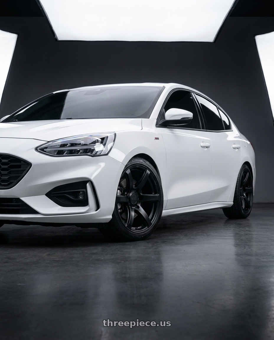2020 focus st line 4D with Enkei Cyclone 6x135 18x9+12 Matte Black wheels