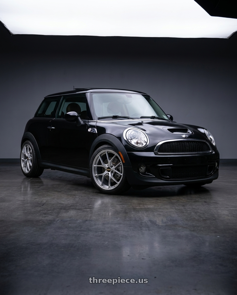 2010 mini cooper S with BBS RI-D 5x114.3 20x9 +38 Diamond Silver wheels