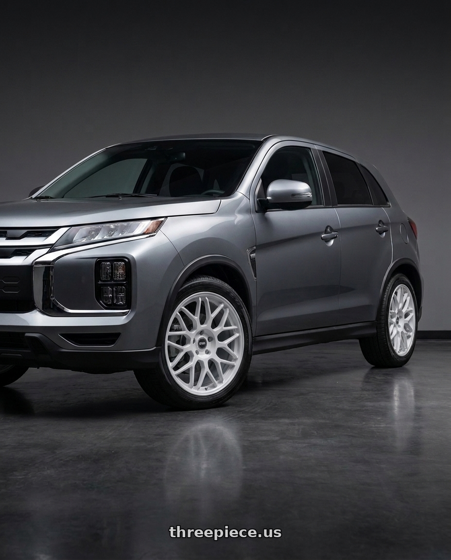 2025 mitsubishi outlander sport le with ESR Wheels APEX SERIES APX01 5x114.3 18x8.5 +30 Gloss White wheels