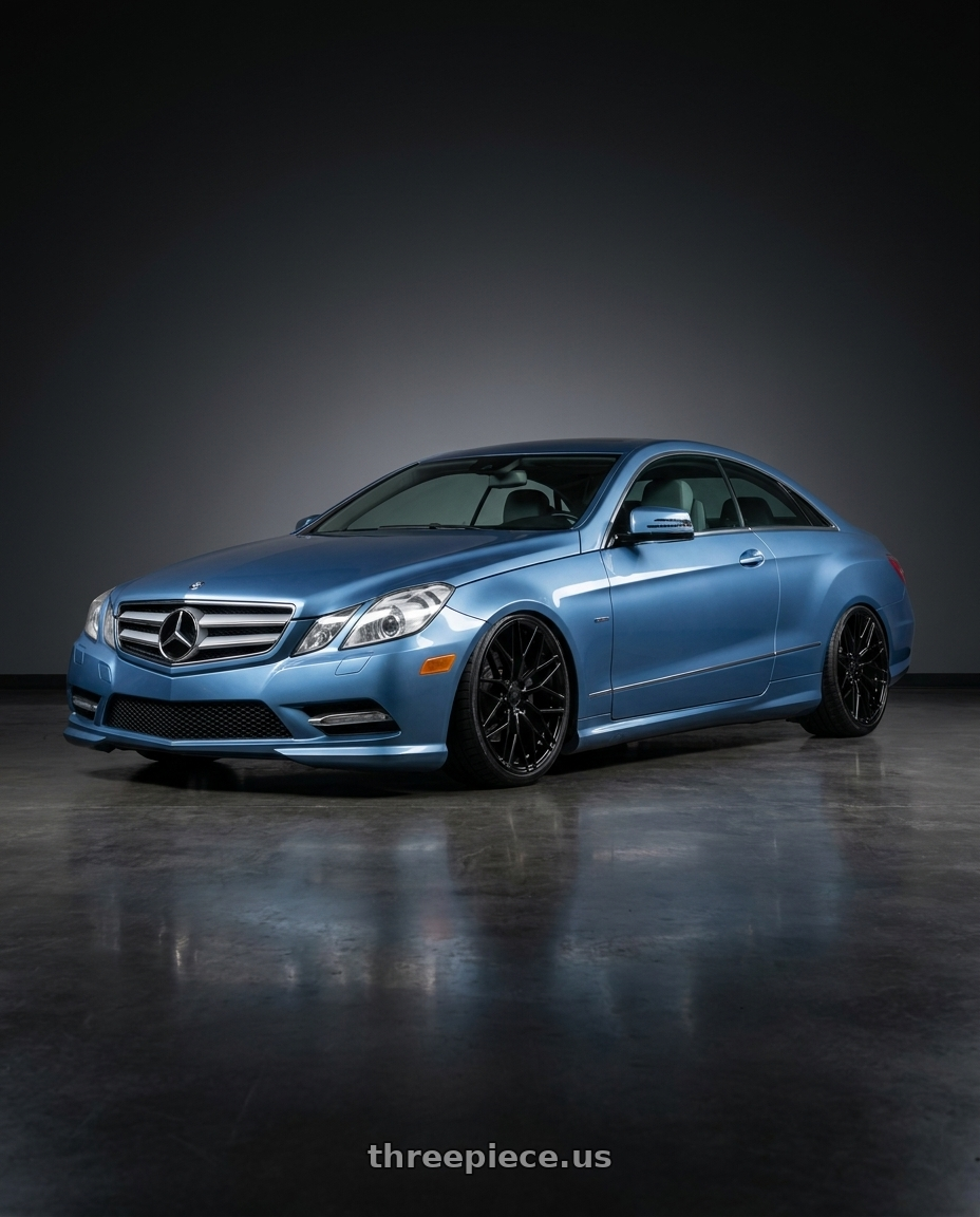 2014 Mercedes-Benz E-Class Coupe C207 with Avant Garde Wheels M520R 5X112 19x8.5 +35 Gloss Black wheels