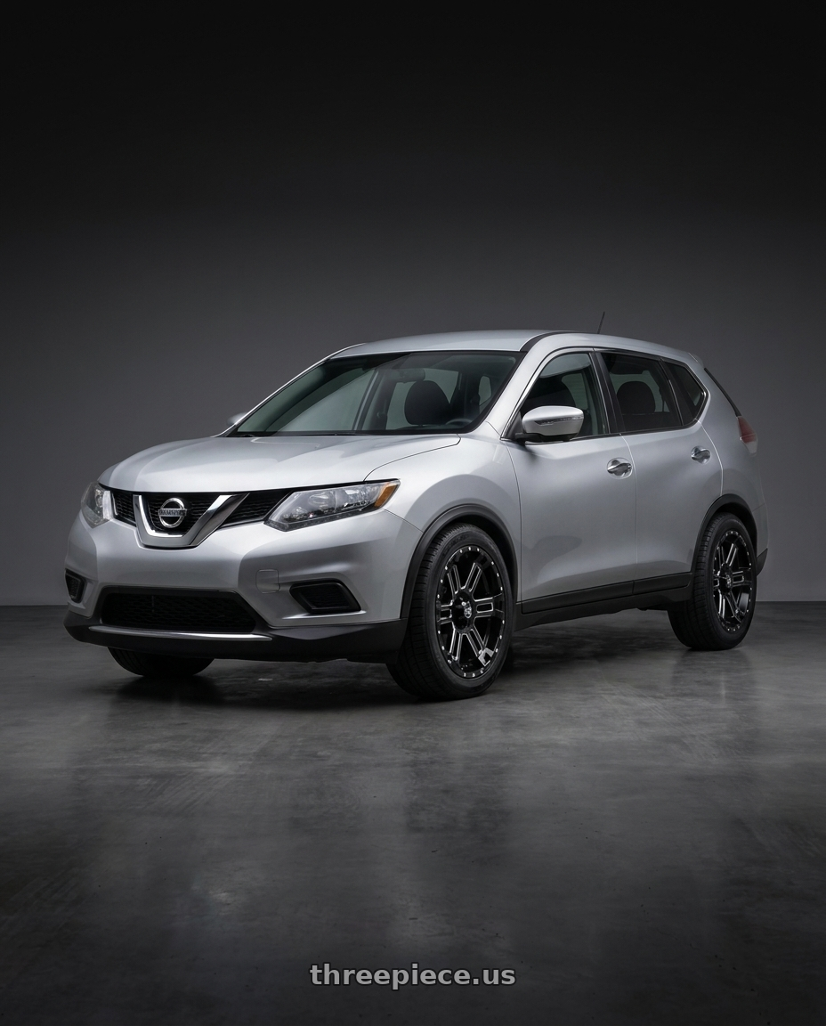 2016 Nissan Xtrail with Enkei Commander 5x150 18x8.5+25 Black Machined wheels
