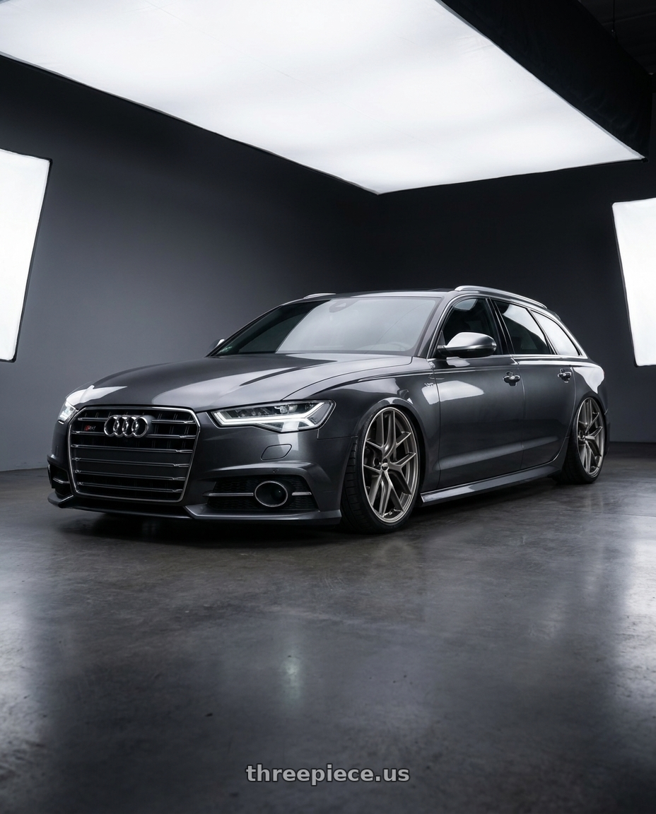 2016 Audi S6 C7 with BBS CC-R 5x112 20x9.0+25 Satin Platinum wheels