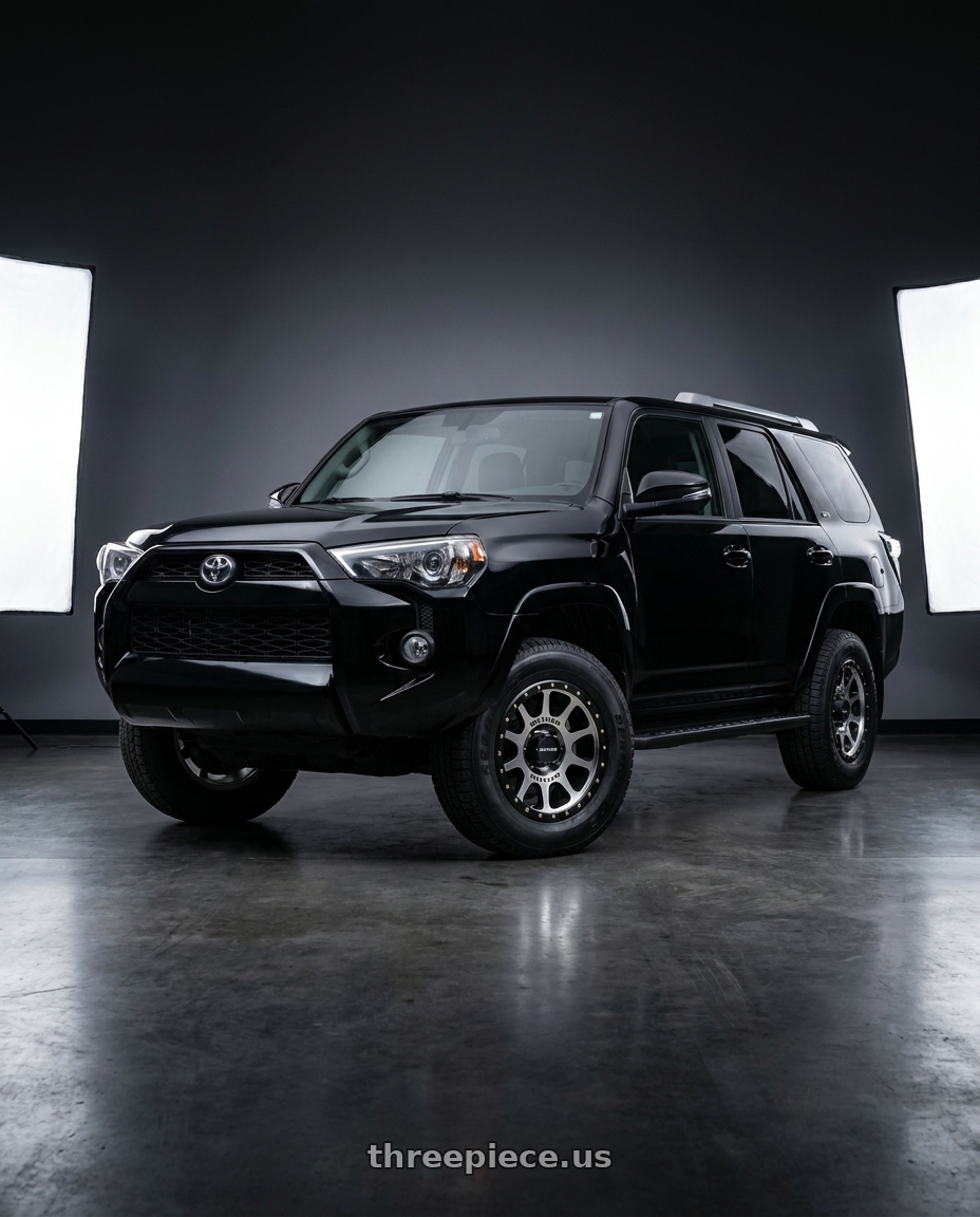 2018 Toyota 4Runner SR5 with Method Race Wheels 305MB NV 6x139.7 17x8.5 +0 MACHINED - MATTE BLACK LIP wheels