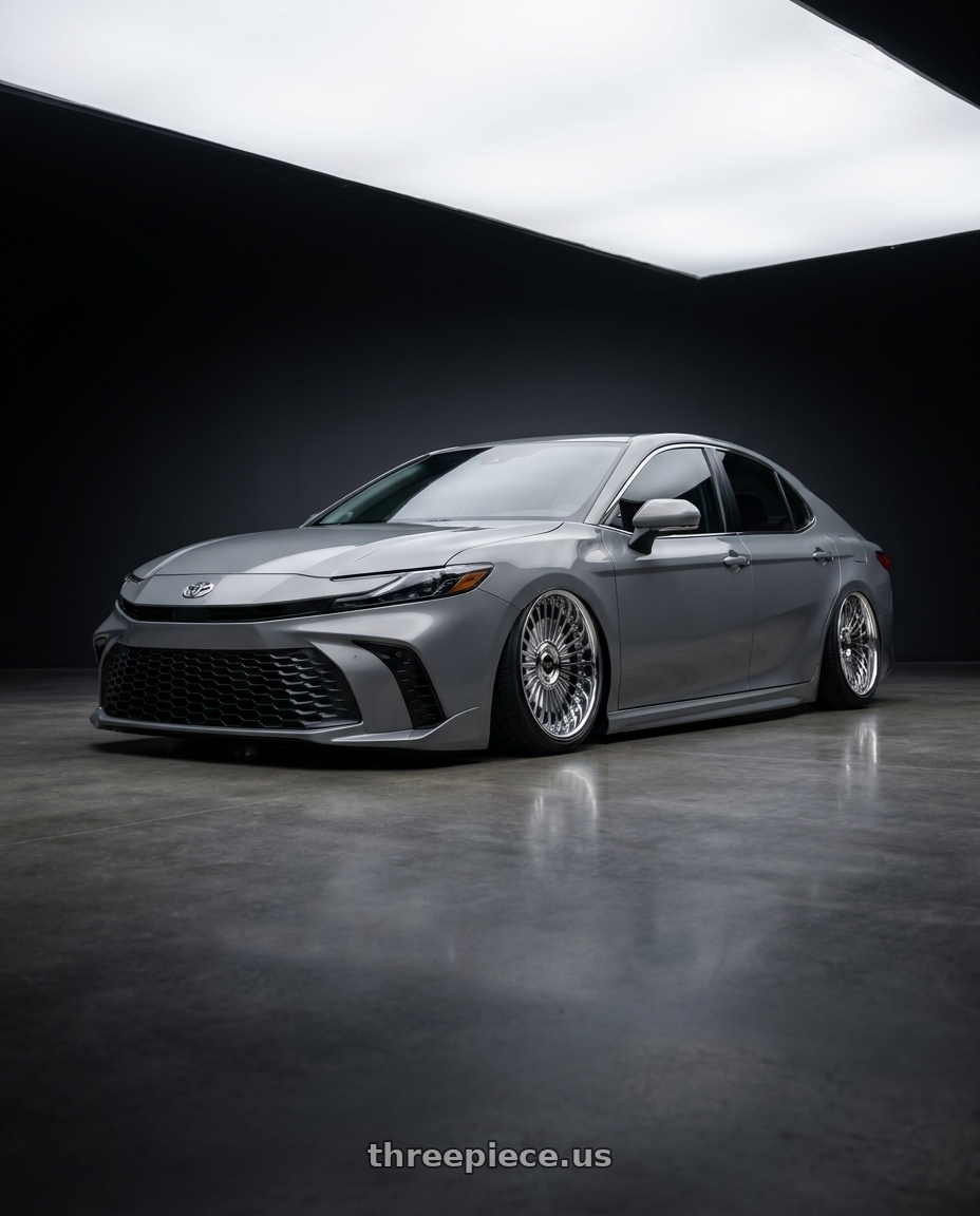 2025  Toyota Camry with Work Emitz Black Polish 5x100 19x7.5 +38 wheels