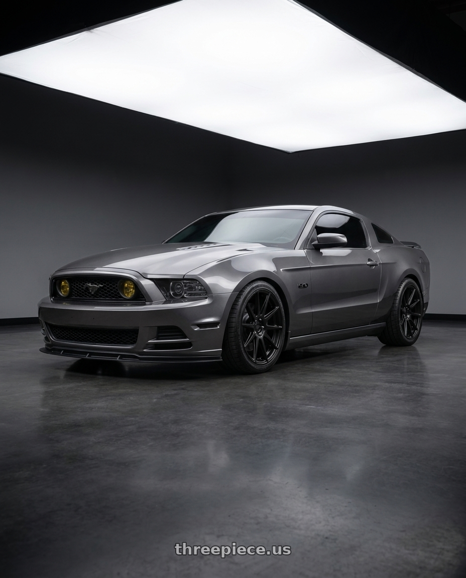 2014 Ford Mustang GT with Niche 1PC M147 ESSEN 5X114.3 20X10 +40 MATTE BLACK wheels