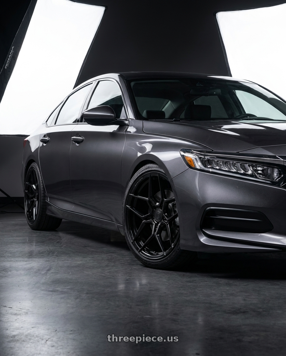 2019 honda accord lx with Rohana RFX11 5x112 21x10.5 +20 Gloss Black wheels