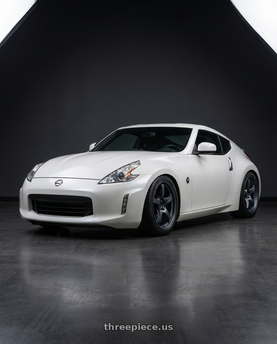 2019 Nissan 370Z with Gram Lights 57CR 5x114.3 19x8.5+35 Gunblue II wheels