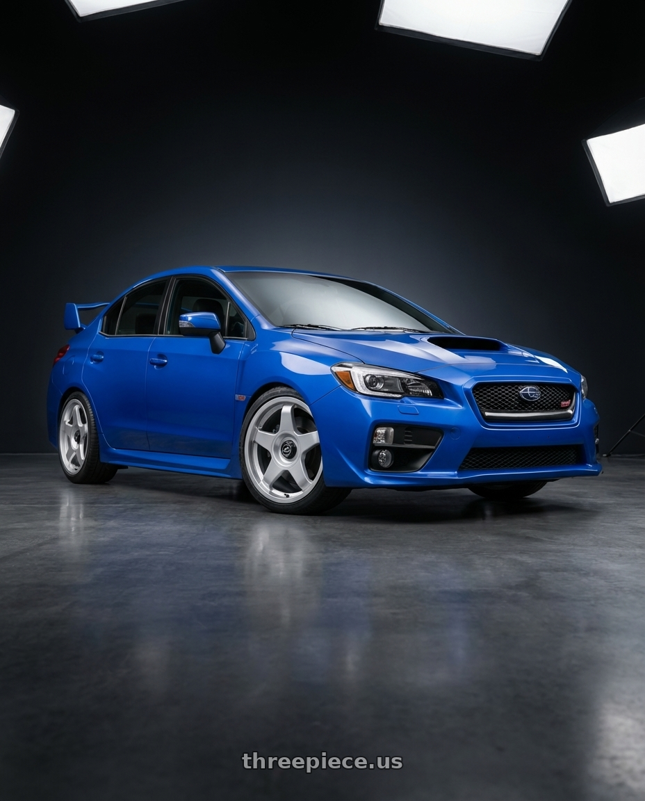 2013 Subaru WRX STI with fifteen52 CHICANE 5x114.3 / 5x100 18x8.5 +35 SPEED SILVER (GLOSS SILVER) wheels