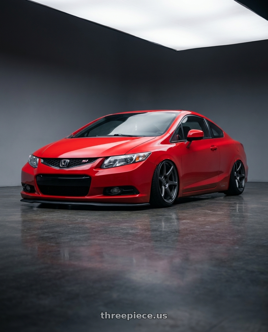 2015 Honda Civic Si with Kansei K11G Tandem 5x114.3 17x9.5 12 Gunmetal wheels
