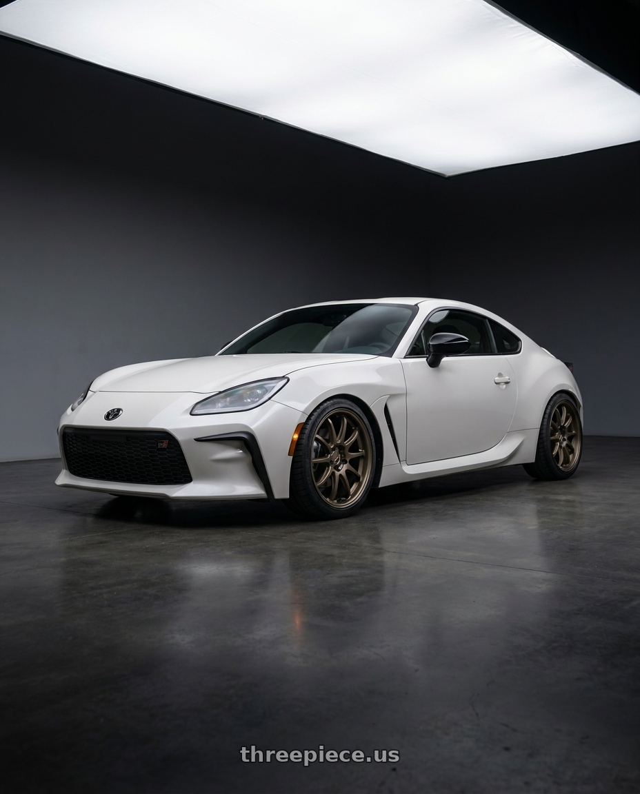 2026 Toyota gr86 with Work Emotion D9r 5x100 18x8.5 +38 Matte Bronze wheels