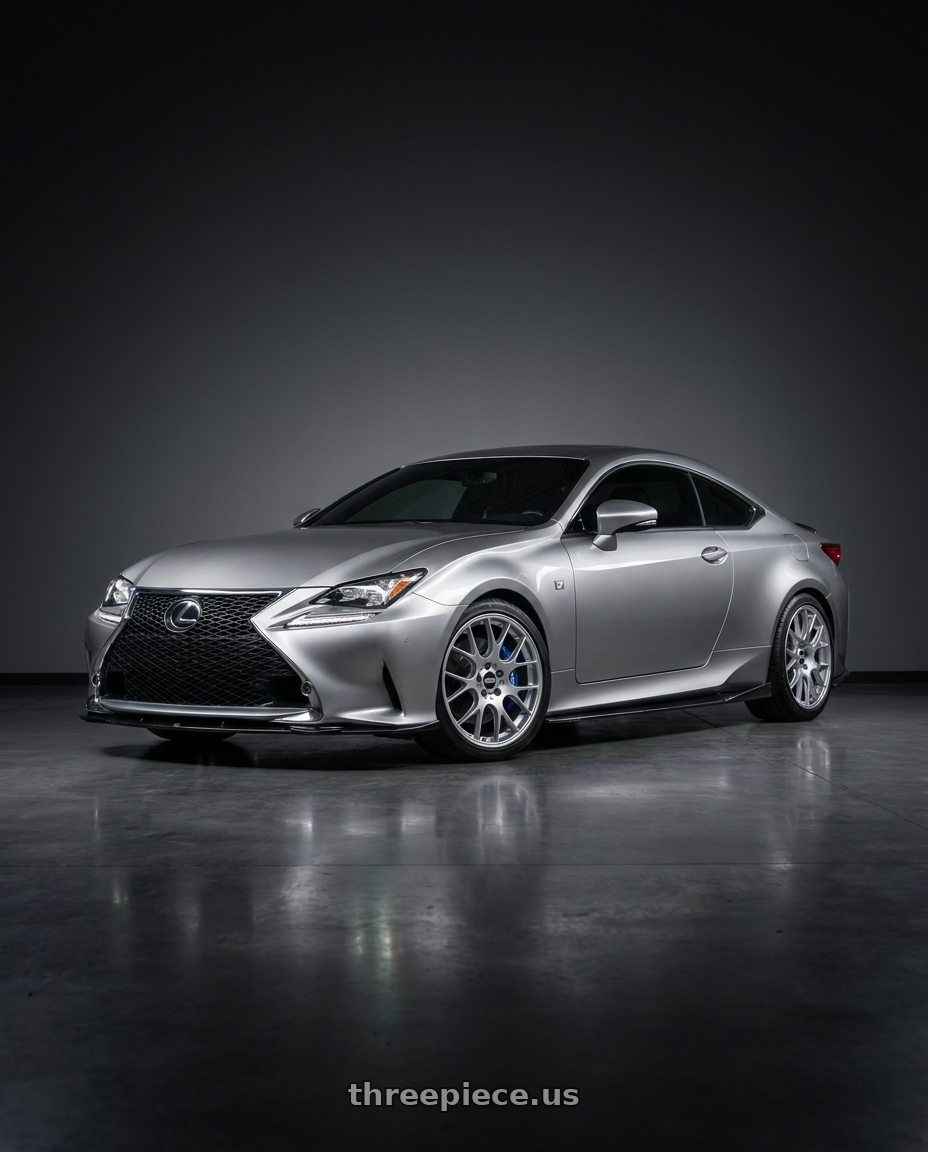 2016 Lexus RC 350 with BBS CH-R 5x120 19x8.5 +32 Brilliant Silver Polished Rim Protector wheels
