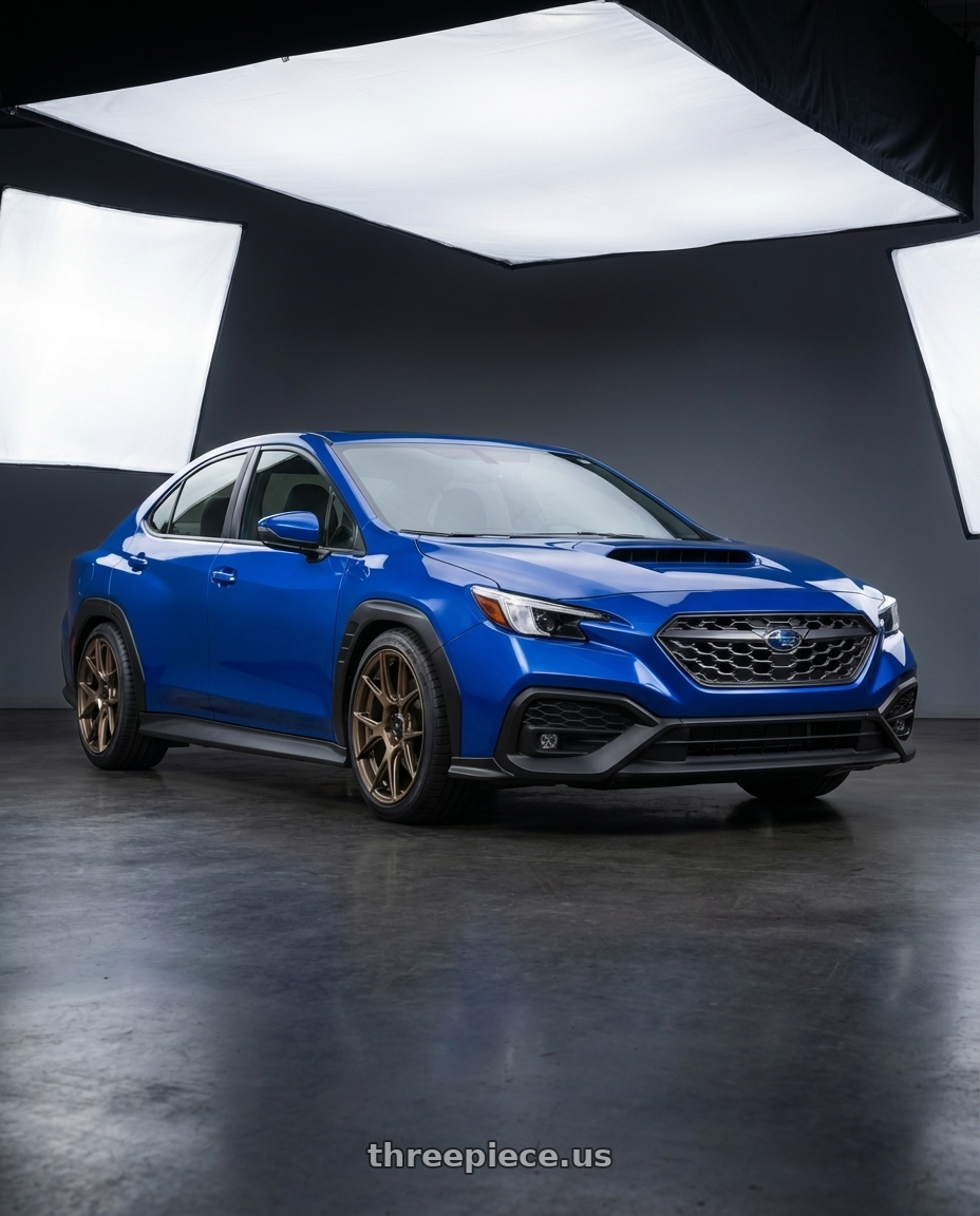 2024 Subaru WRX with Konig Ampliform 5x114.3 18x9.5+25 Gloss Bronze wheels