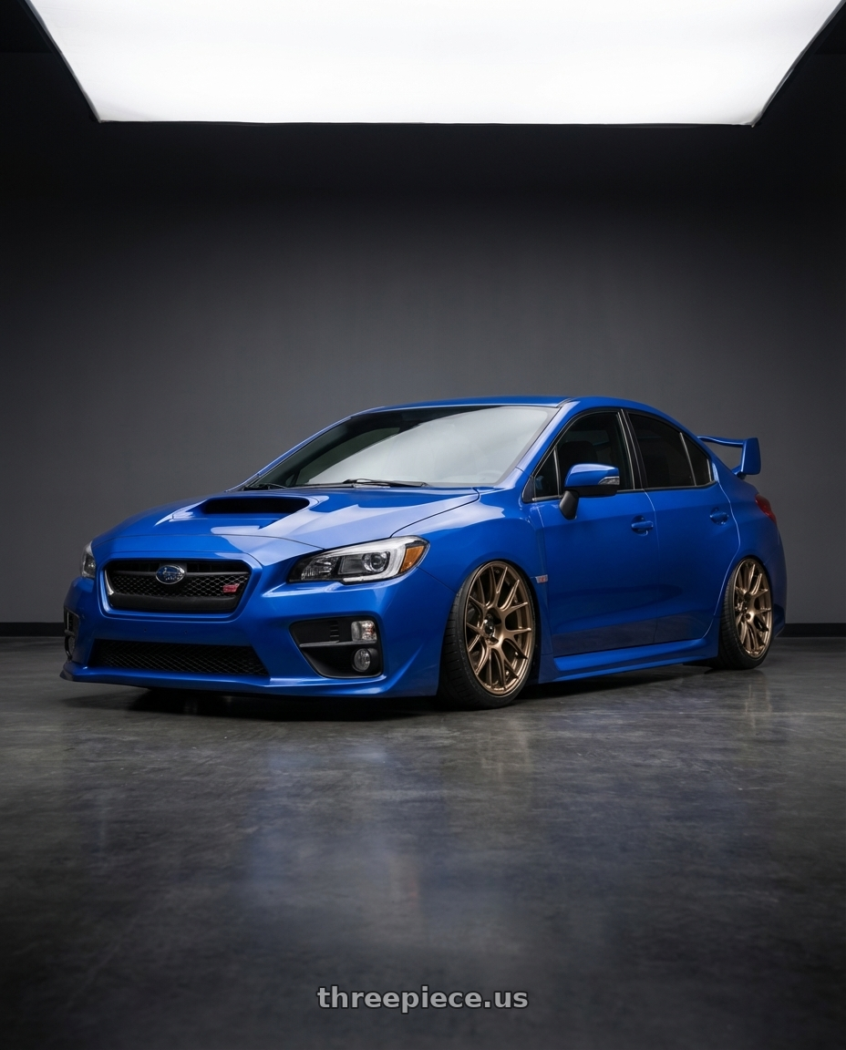 2013 Subaru WRX STI with Konig Ampliform 5x114.3 18x8.5+35 Gloss Bronze wheels