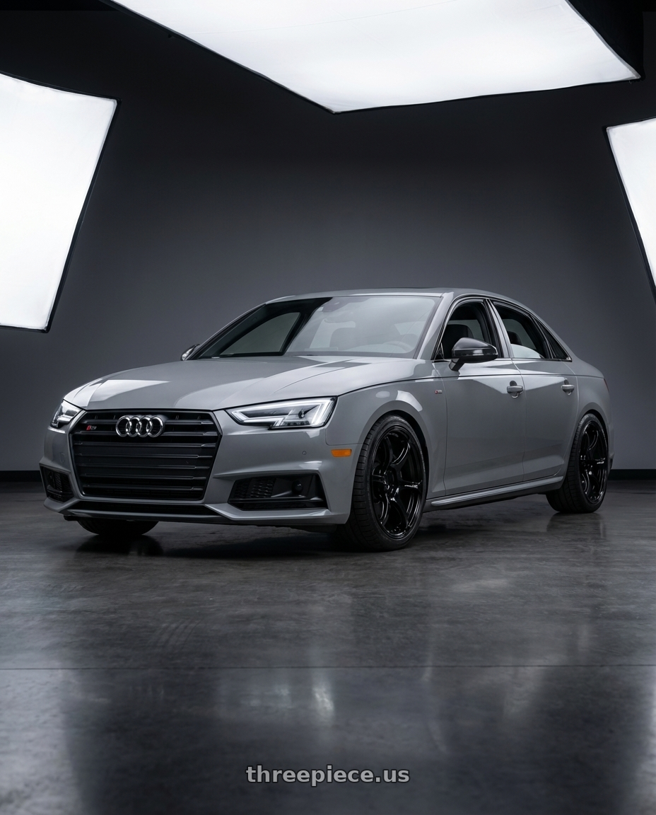 2023 Audi S4 B9 with Advan RGIII 5x112 19x8.5+45 Gloss Black wheels