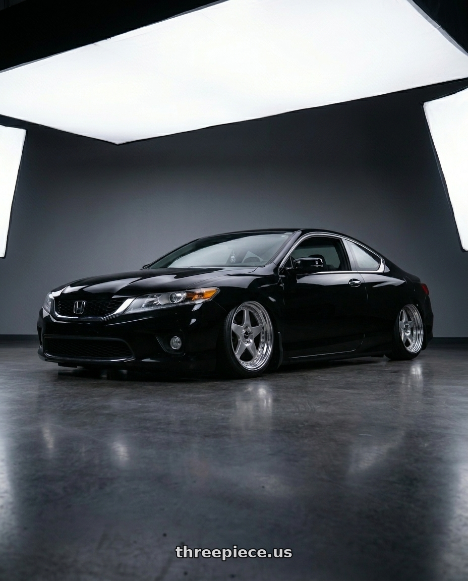 2014 Honda Accord lx-s with SSR Formula MESH 5x114.3 18X8.5+43 SL Disk Fm Silver wheels