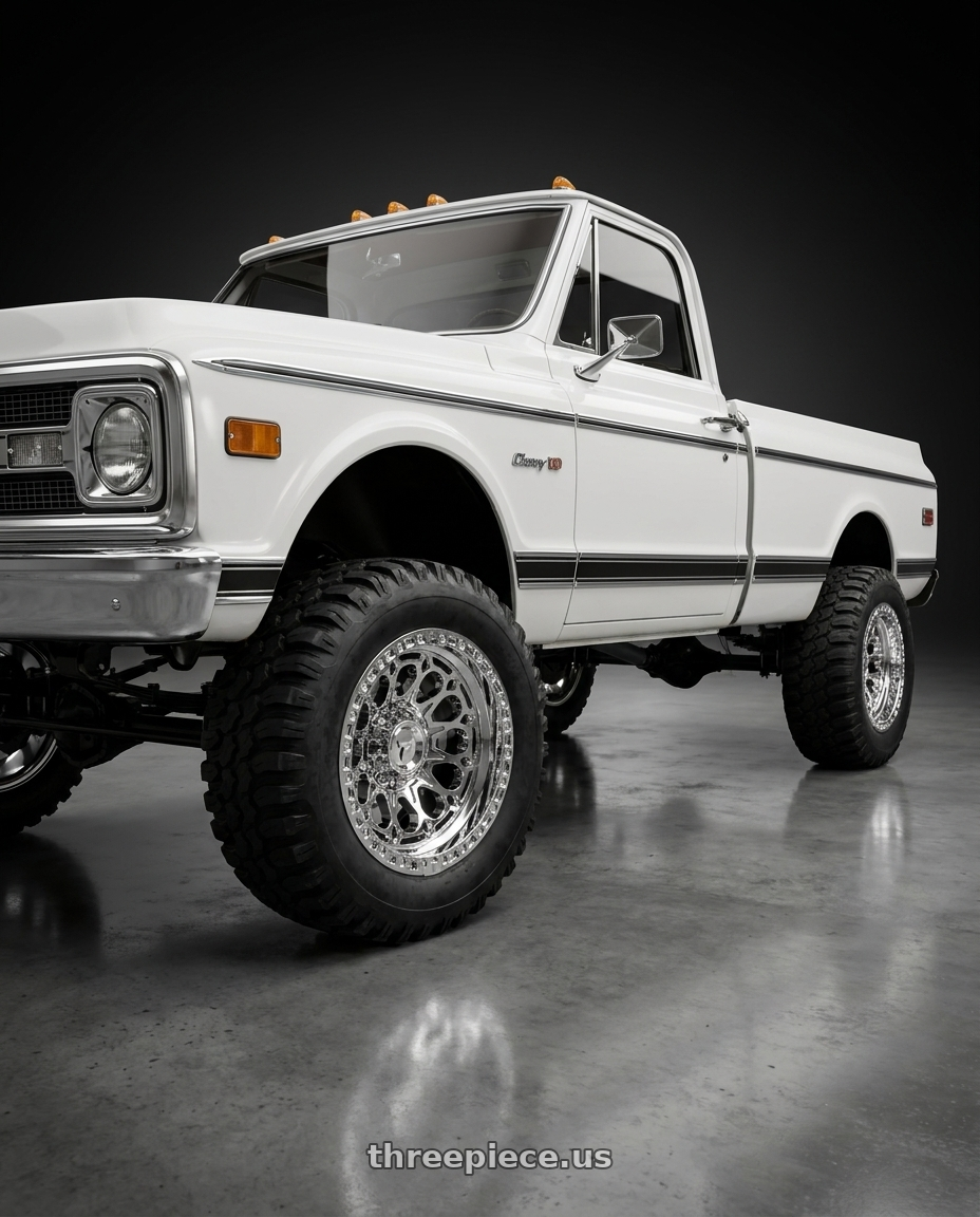 1970 chevy k-10 pk with Fittipaldi Offroad FT101MC 6x139.7 17x9 -12 Mirror Coat wheels