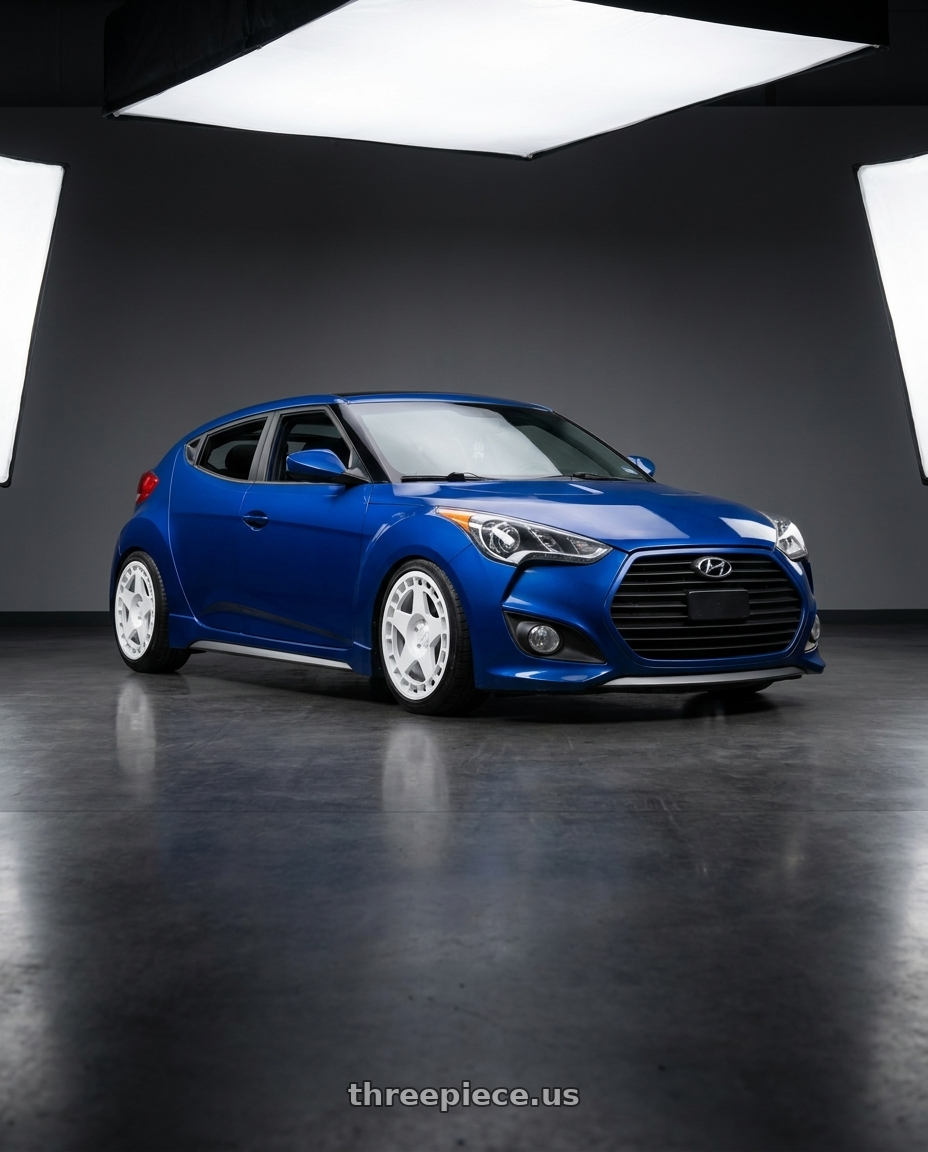 2013 hyundai veloster with fifteen52 TURBOMAC 5x108 18x8.5 +42 RALLY WHITE (GLOSS WHITE) wheels