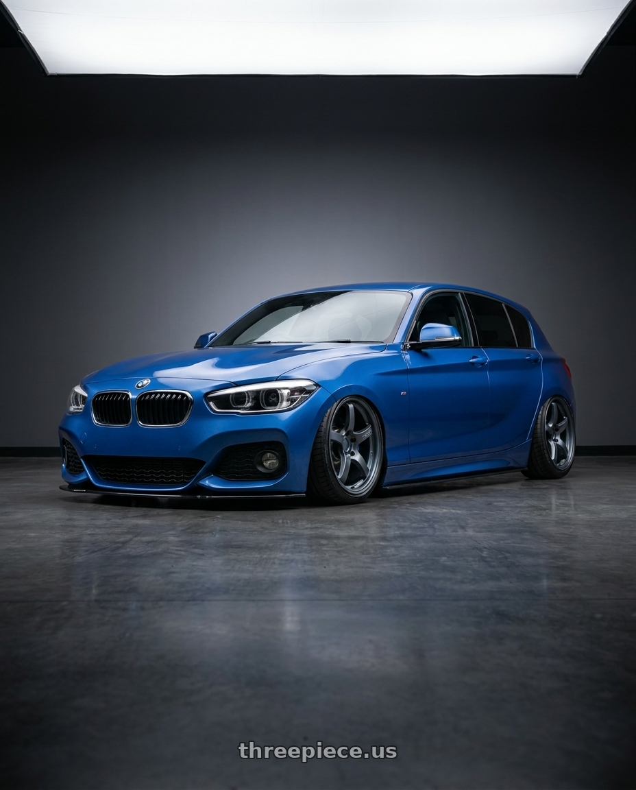 2018 120i M Sport Editionblue with Gram Lights 57CR 5x112 19x10.5+22 Gunblue II wheels