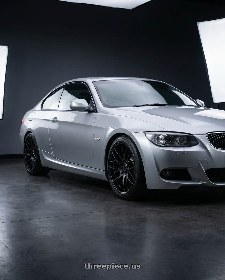 2012 BMW 3 Series E92 with Avant Garde Wheels M359 5X120 18x9.5 +33 Matte Black wheels