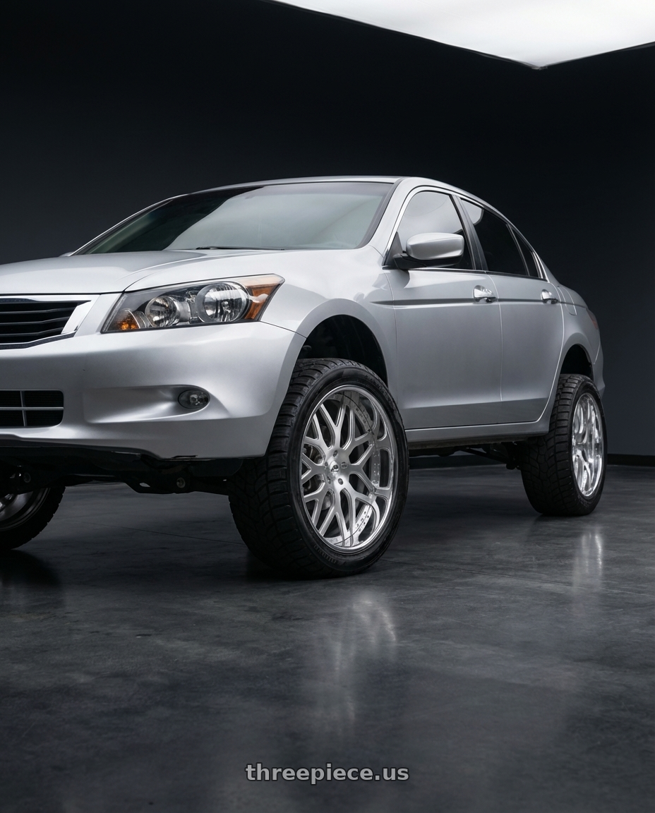 BMW SD 2020 with Amani Allora 5x112/5x120 22x10 +38 Brush Center Chrome Lip wheels