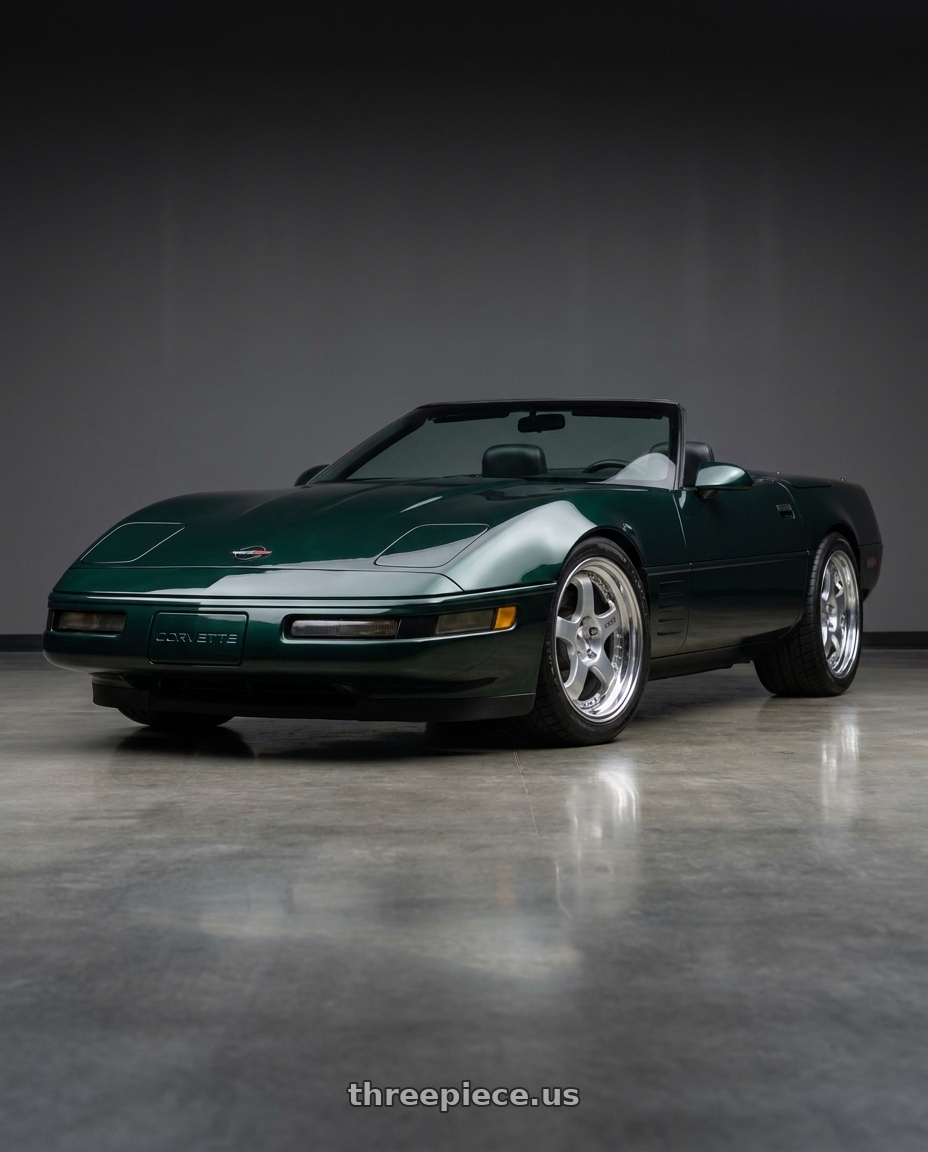 1993 Chevrolet corvette with SSR Professor SP1 5x120.65 18X9+49 NR Disk Silver wheels