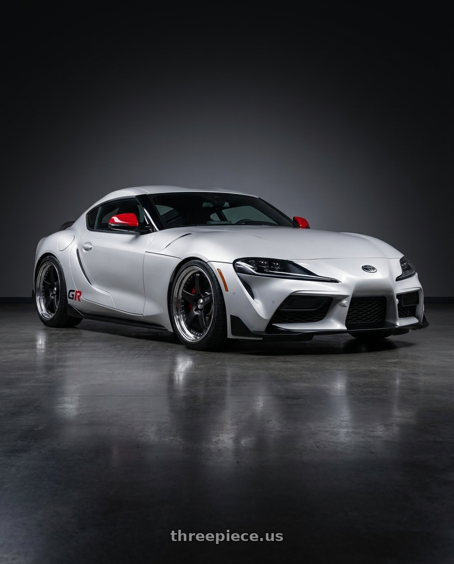 2026 toyota GR supra final with SSR Professor SP4 5x112 19X10.5 30 SL Disk Flat Black wheels