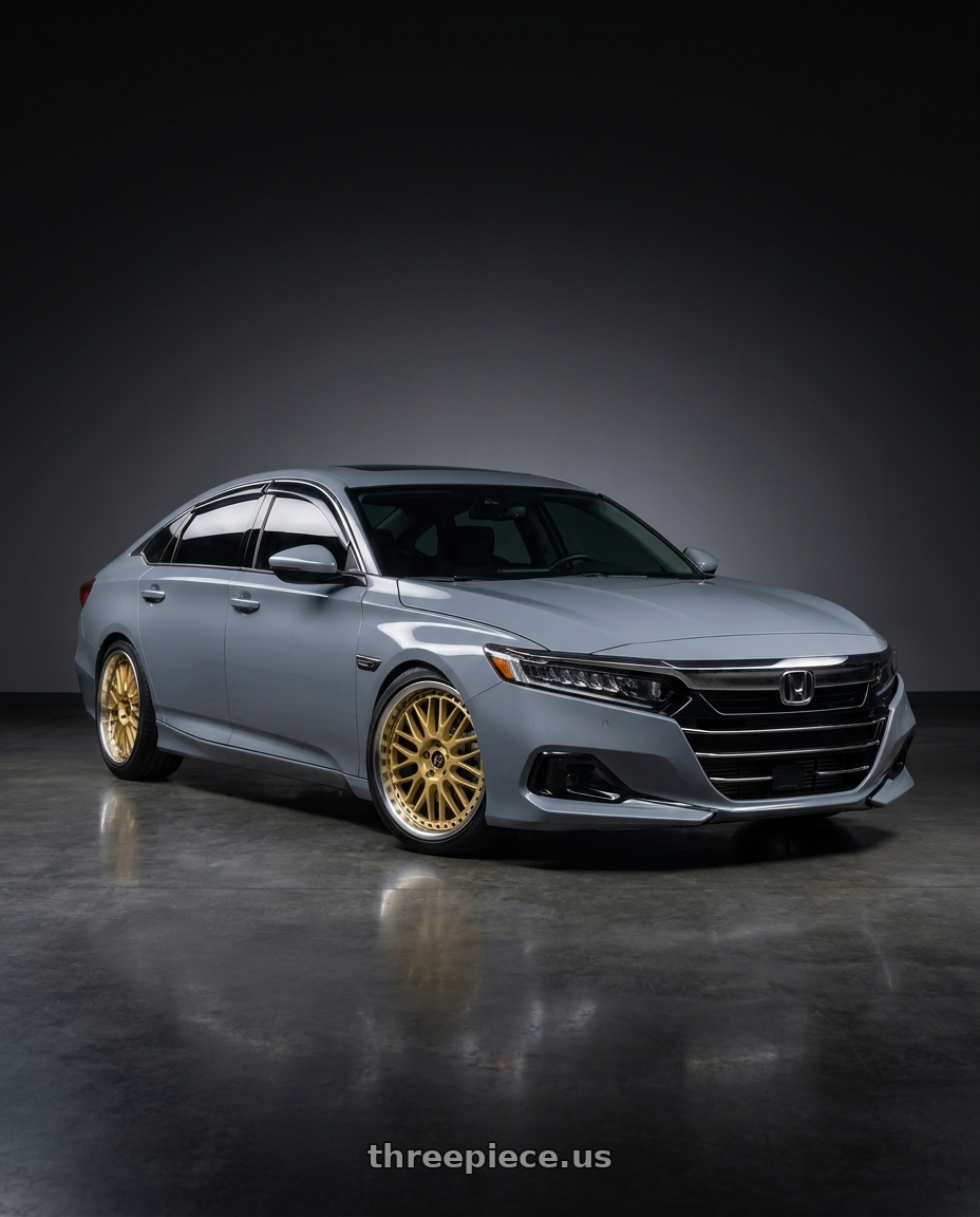 2021 Honda accord 2 0t with Work Vs-Xx 5x114.3 18x7.5+45 A Disk Gold wheels