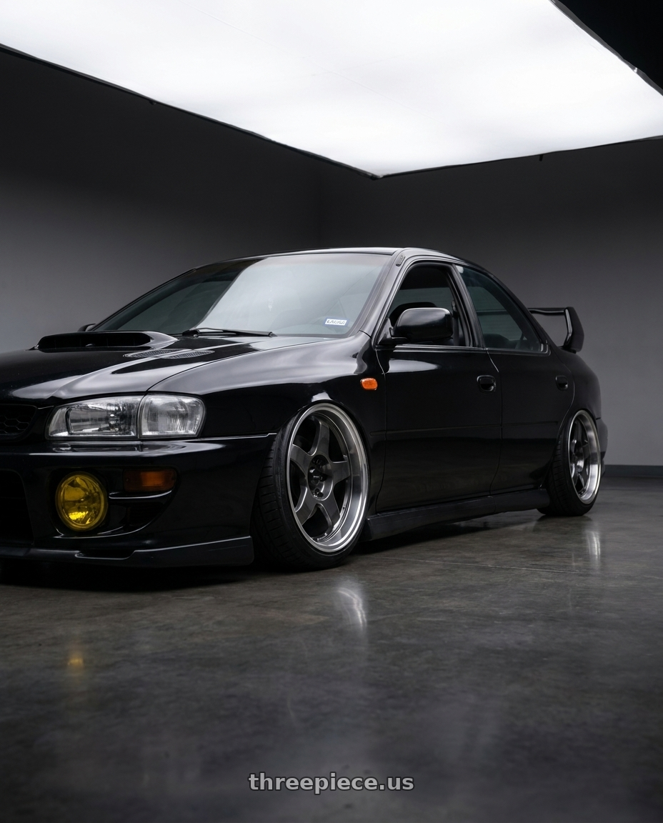1998 Subaru Impreza GC8 with Vors SP1 5x100/5x114.3 17x8  +35 Hyper Black Machine Lip wheels