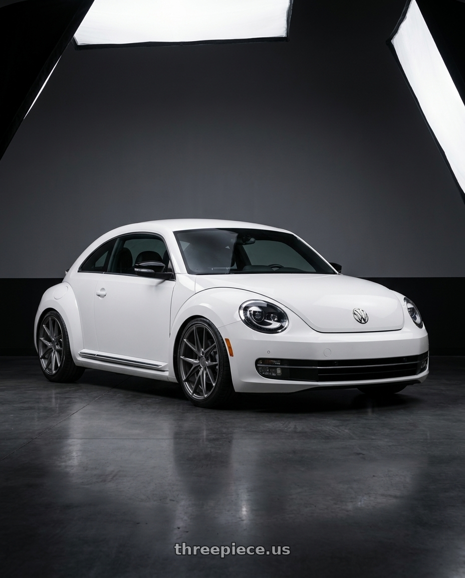 2016 Volkswagen Beetle Turbo with Niche 1PC M116 MISANO 5X112 18X8 +42 MATTE GUN METAL wheels