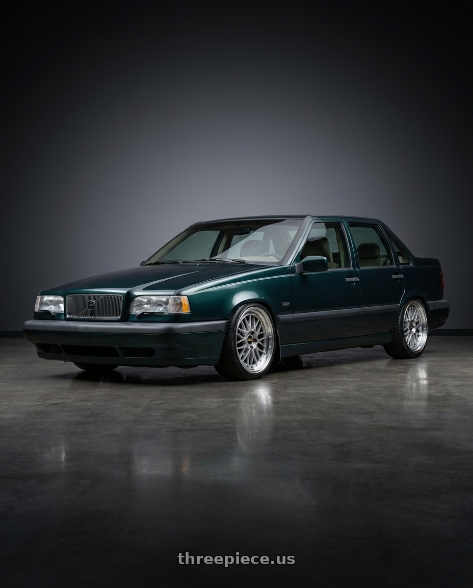 1995 Volvo 850 with BBS LM 5x120 17x8.5+18 Diamond Silver wheels