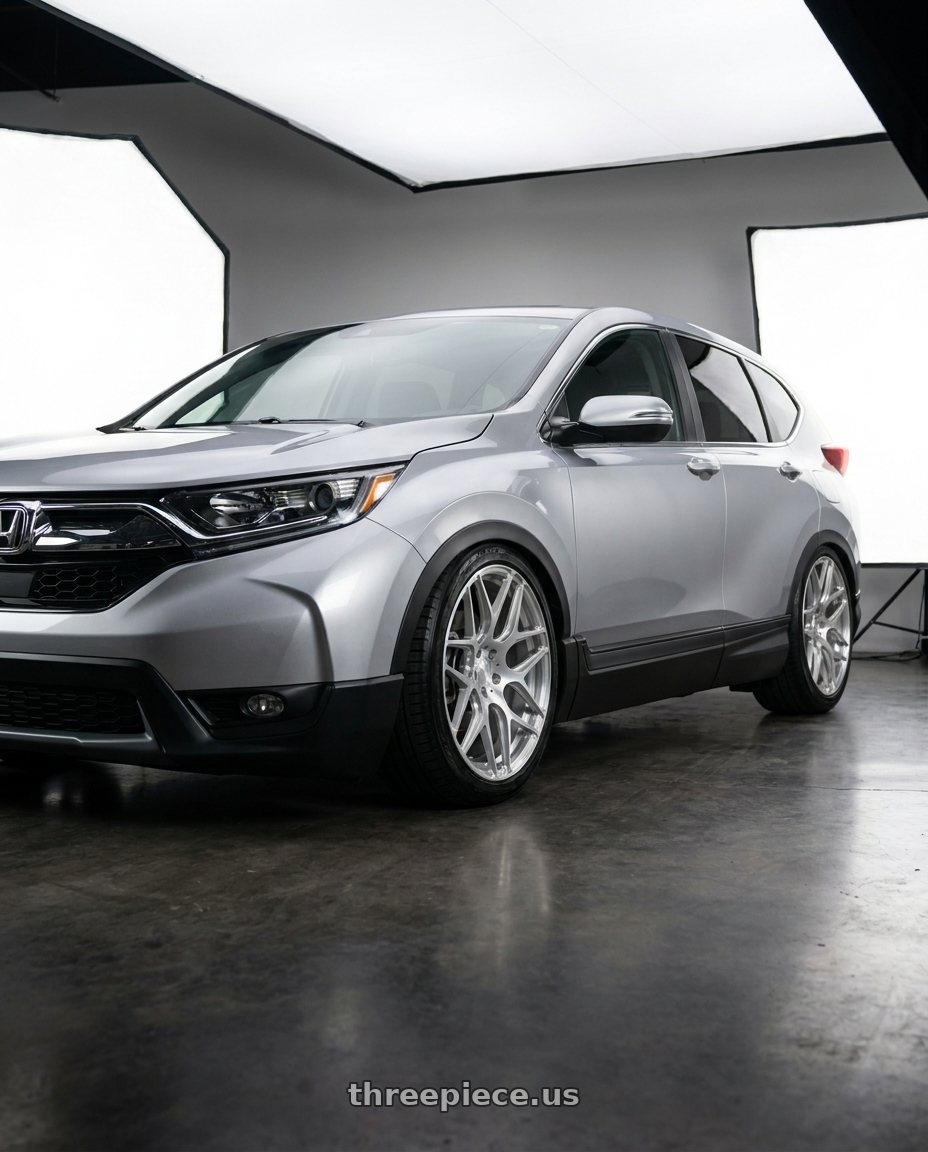 2018 Honda crv with MRR FS1 5x114.3 18x8.5  +20 Brushed Clear wheels