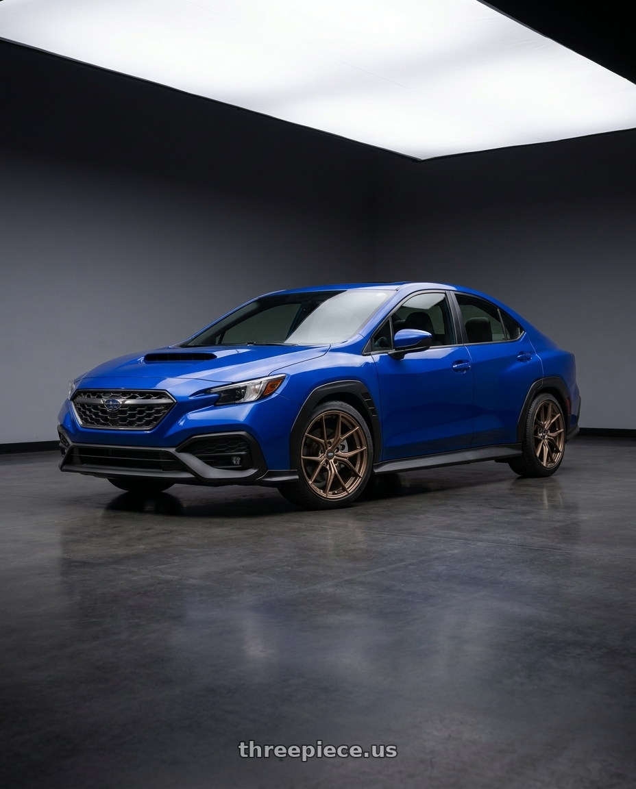 2025 Subaru WRX with Enkei TSR-X 5x114.3 18x9.5+38 Gloss Bronze wheels